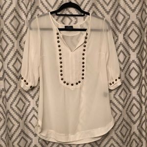 Angie Cream Dress Top